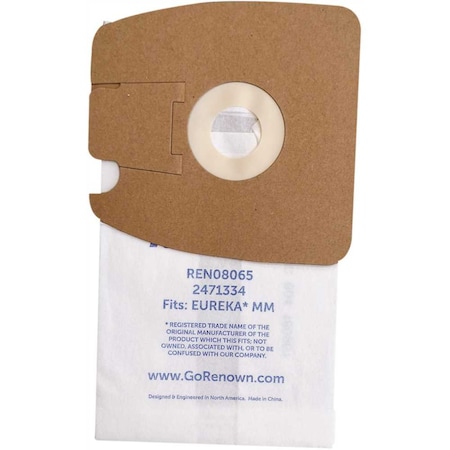 Vacuum Bag For Eureka MM.Equivalent To 60295, 60296, 60297, 3PK